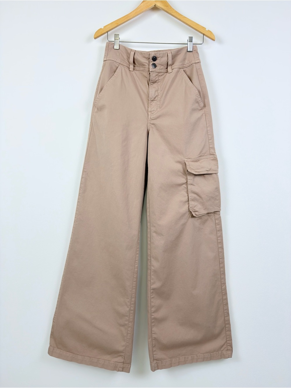Veronica Beard Belisa Wide Leg High Rise Cargo Pants